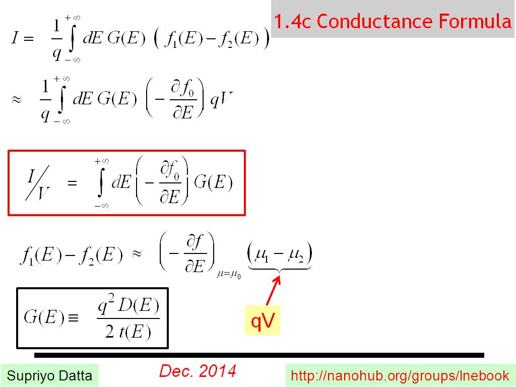 1.4c Conductance Formula