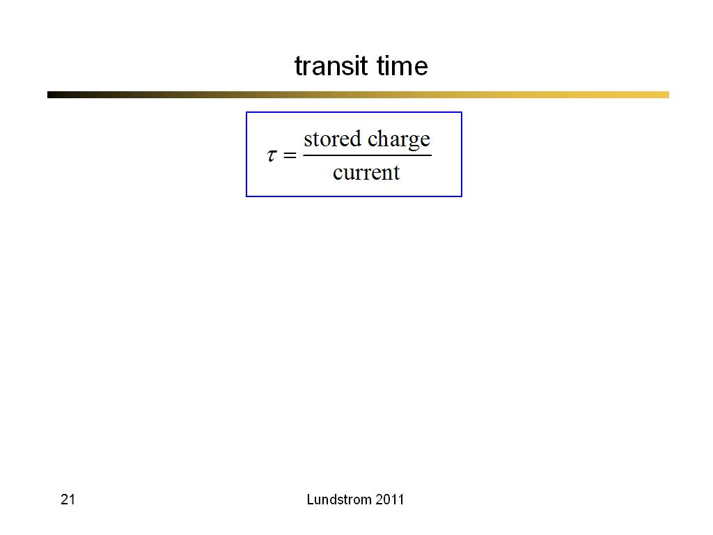 transit time