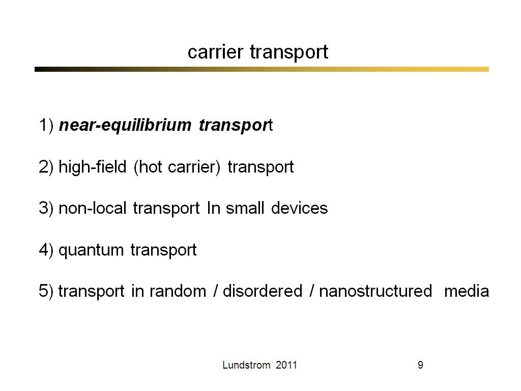 carrier transport