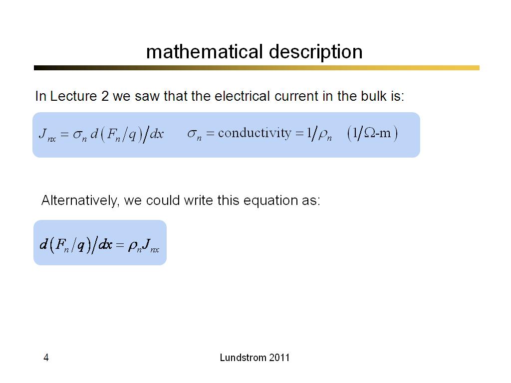 mathematical description
