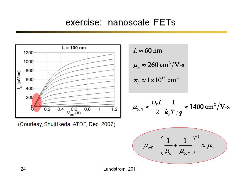 exercise:  nanoscale FETs