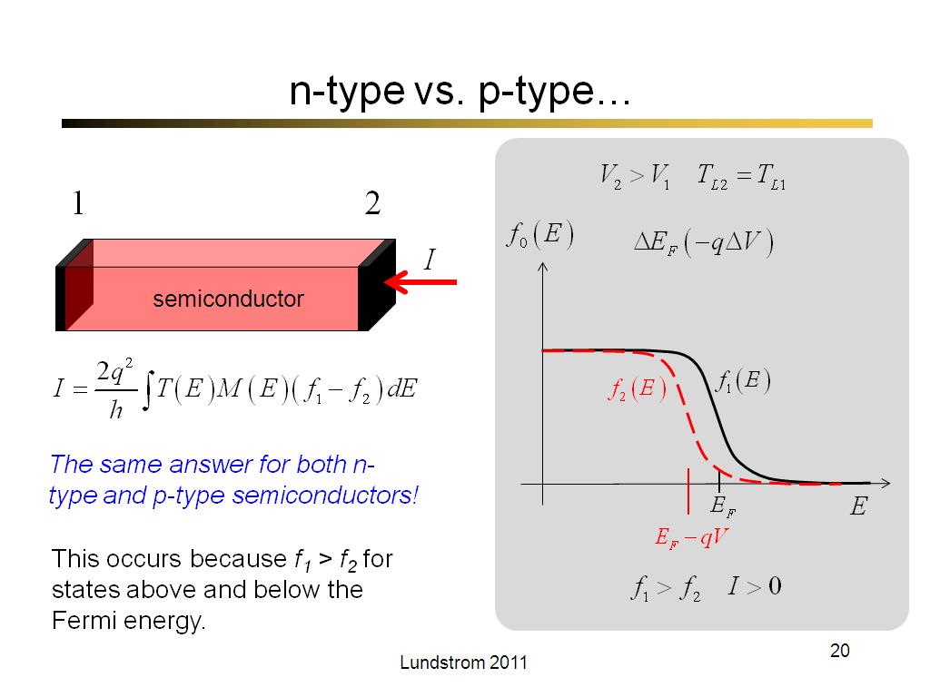 n-type vs. p-type…