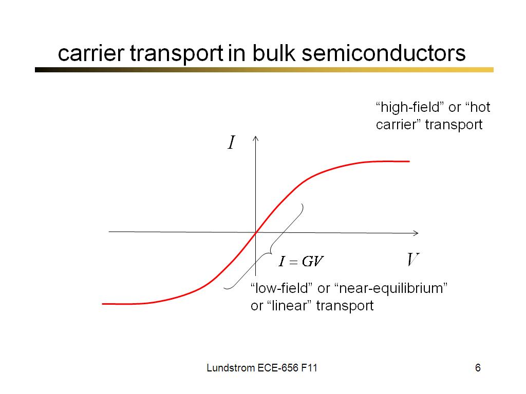 carrier transport in bulk semiconductors