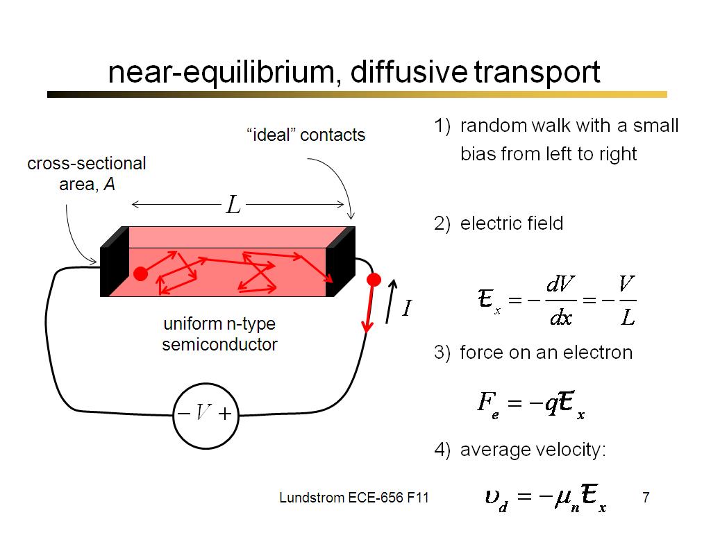 near-equilibrium, diffusive transport