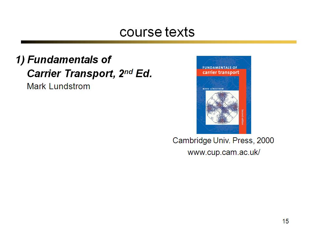 course texts