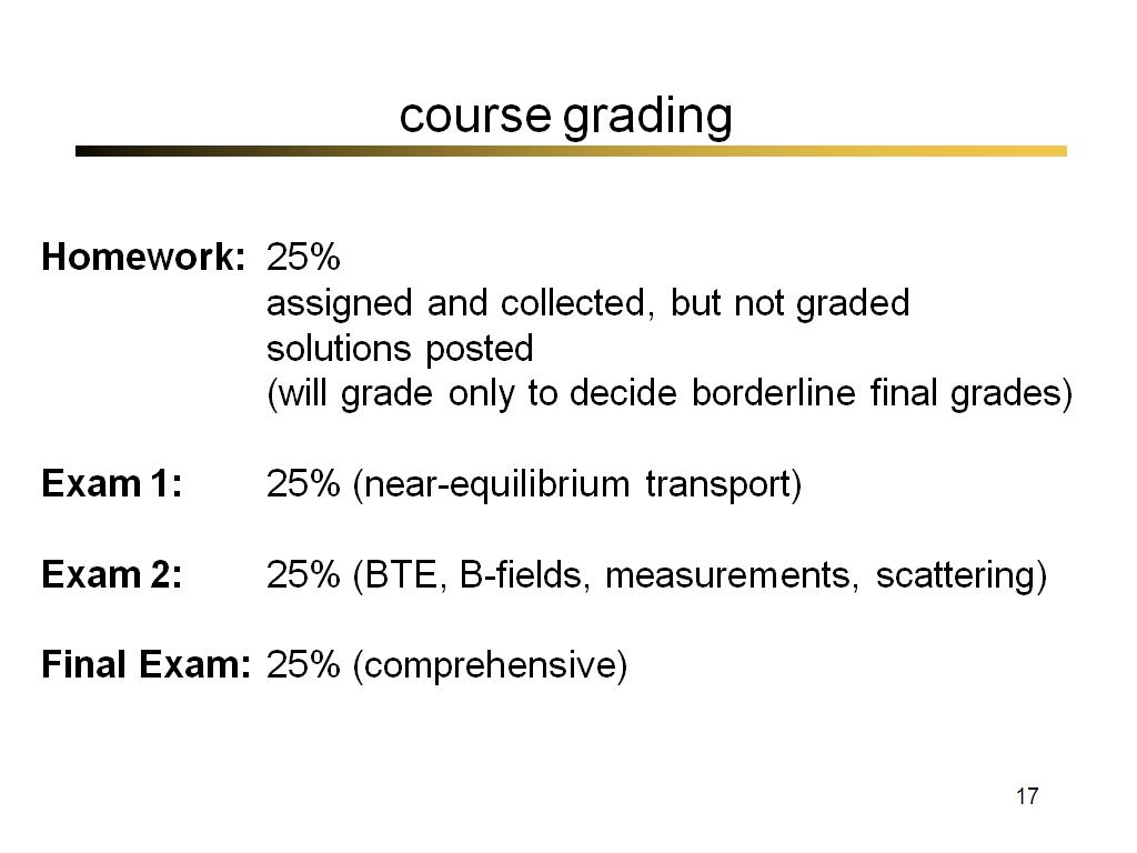 course grading