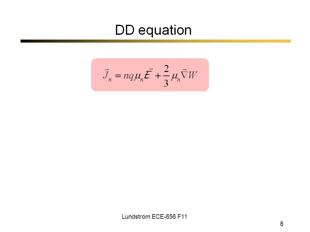 DD equation