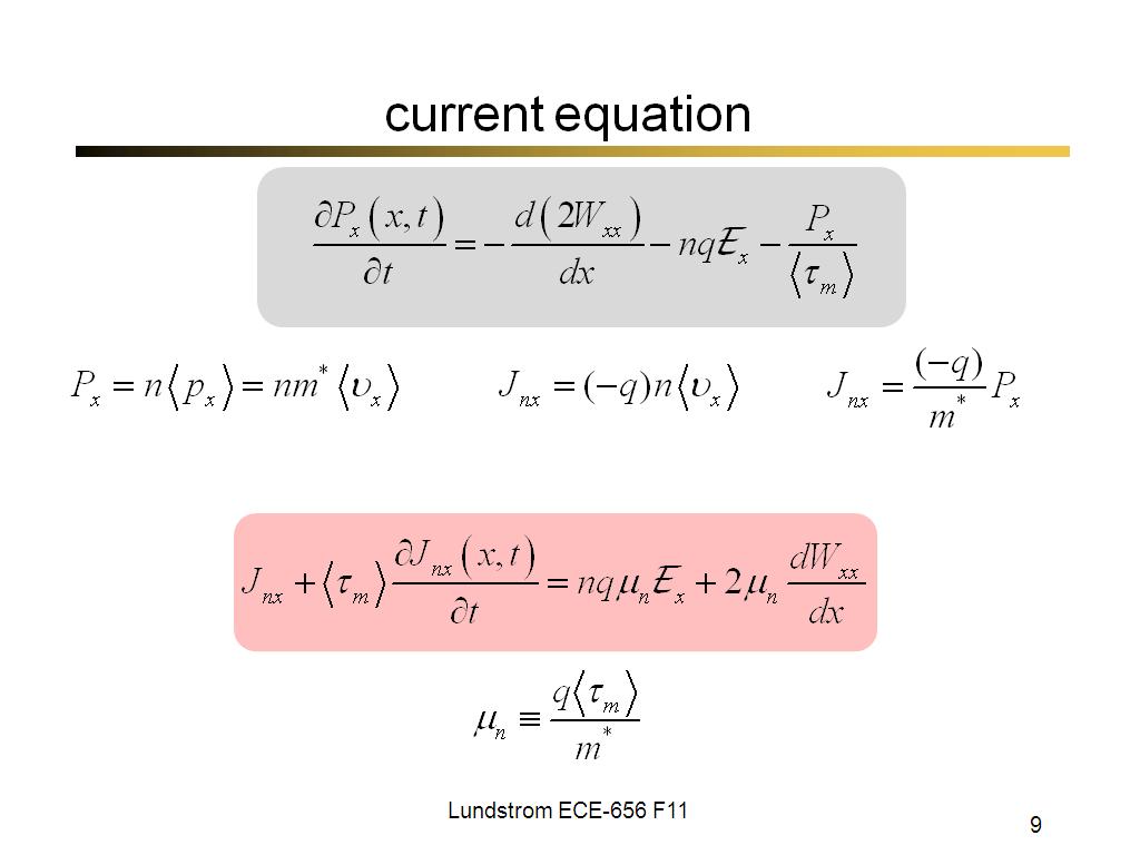 current equation