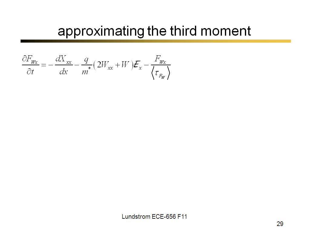 approximating the third moment