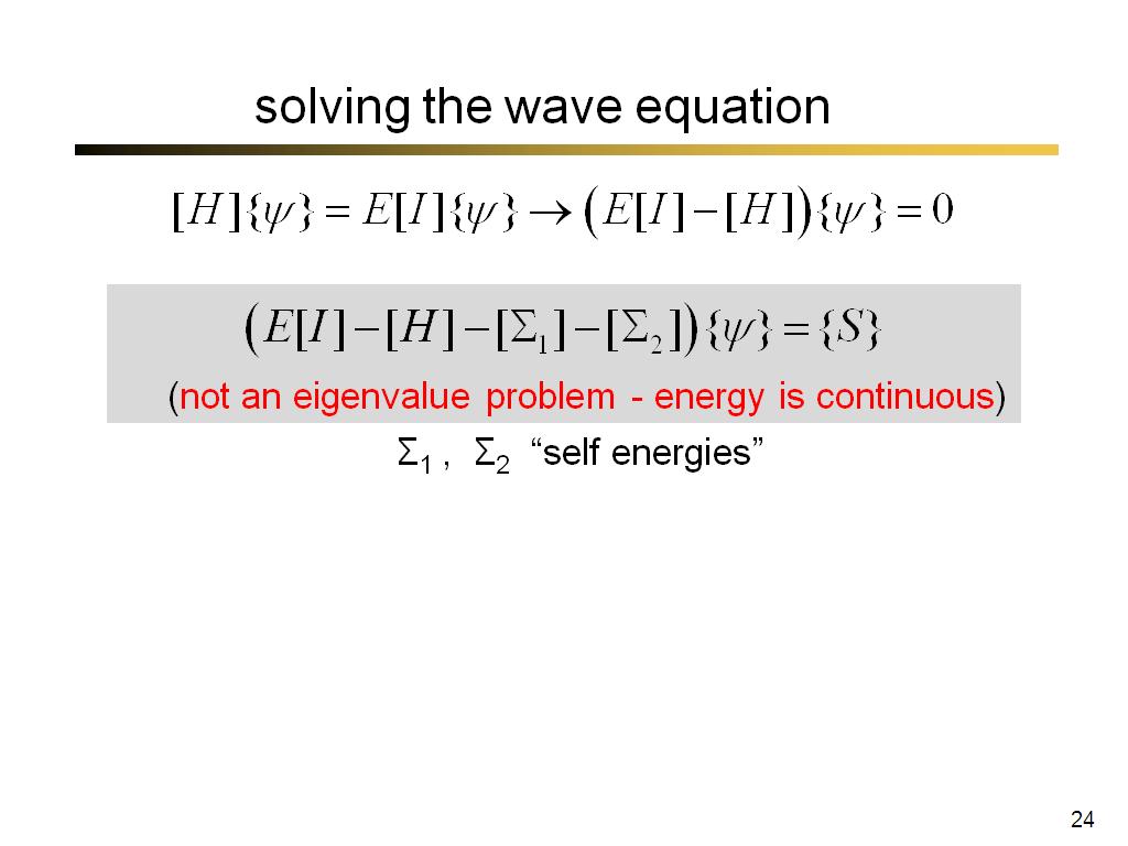 solving the wave equation 