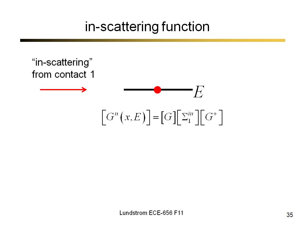 in-scattering function