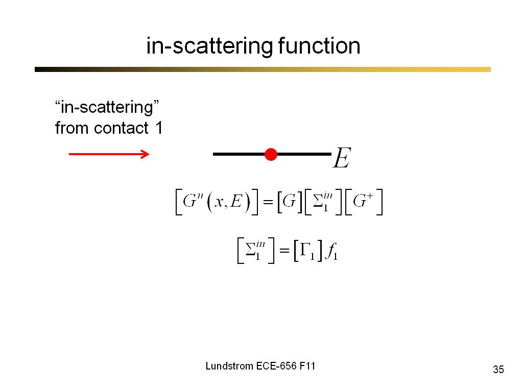 in-scattering function