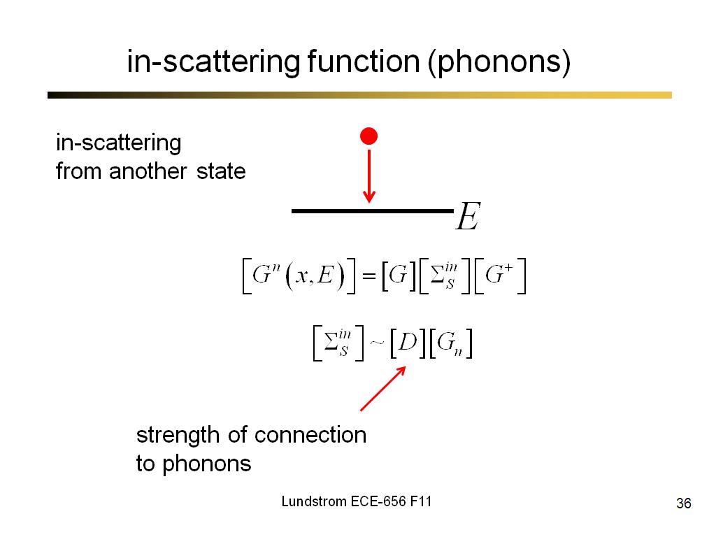 in-scattering function (phonons)
