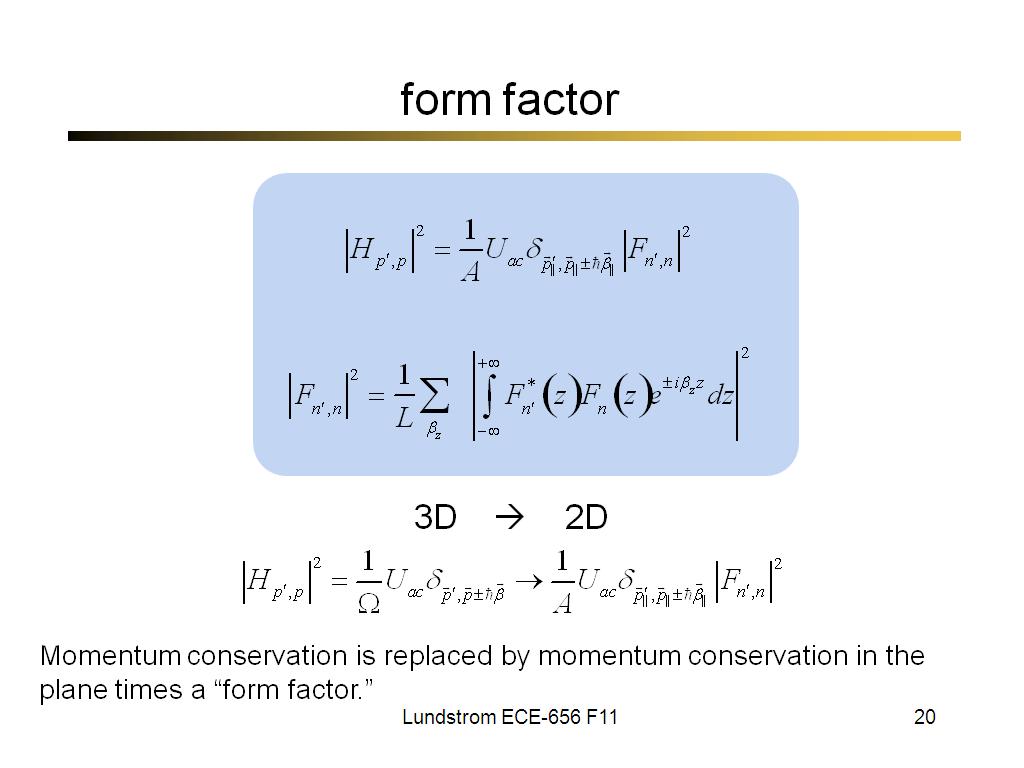 form factor
