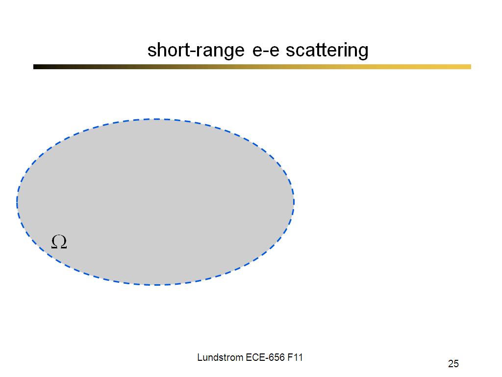 short-range e-e scattering