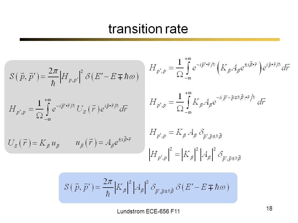 transition rate