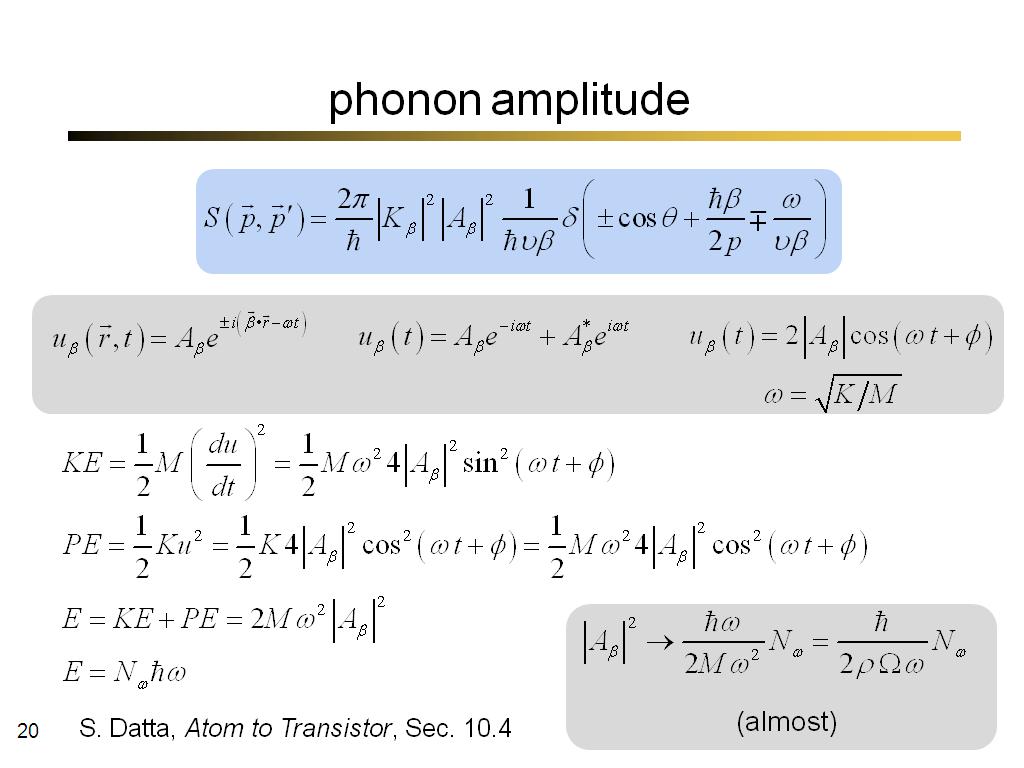 phonon amplitude