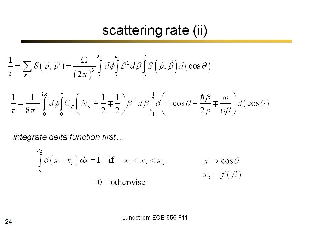 scattering rate (ii)