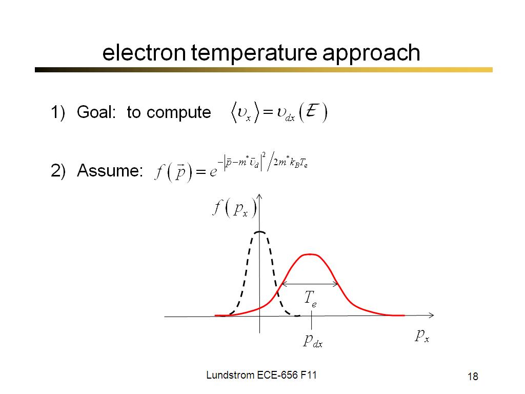 electron temperature approach