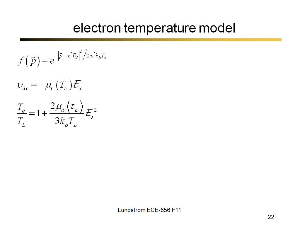 electron temperature model