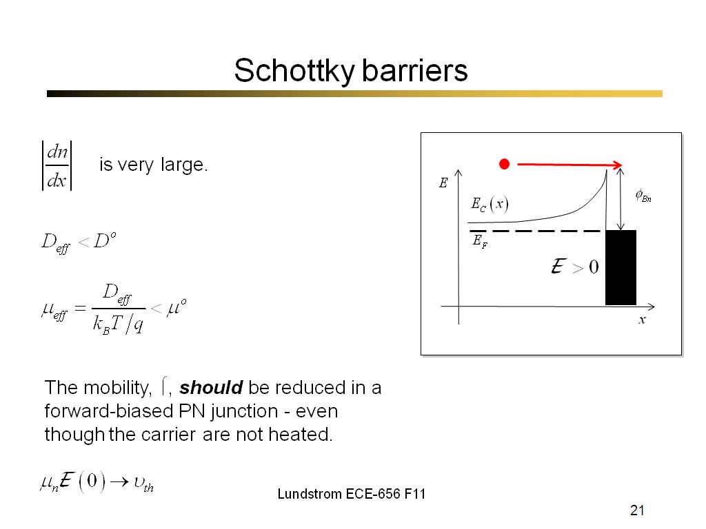 Schottky barriers
