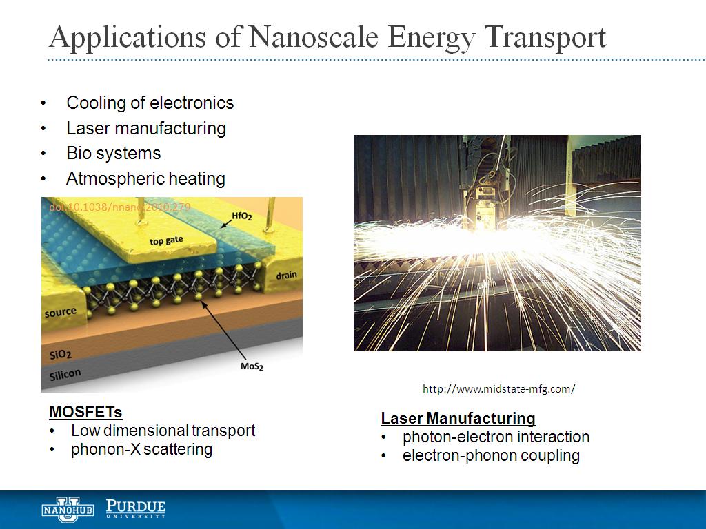 Applications of Nanoscale Energy Transport