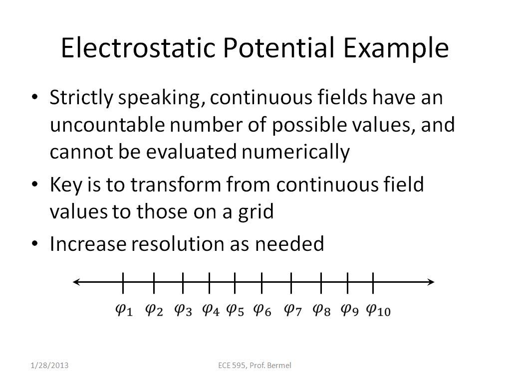 Electrostatic Potential Example