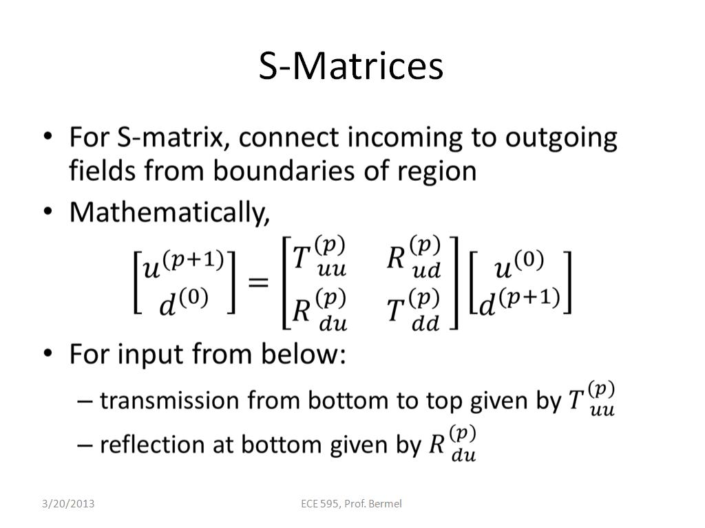 S-Matrices