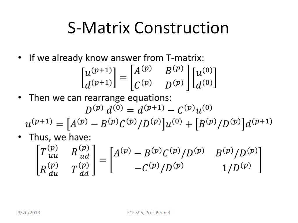 S-Matrix Construction