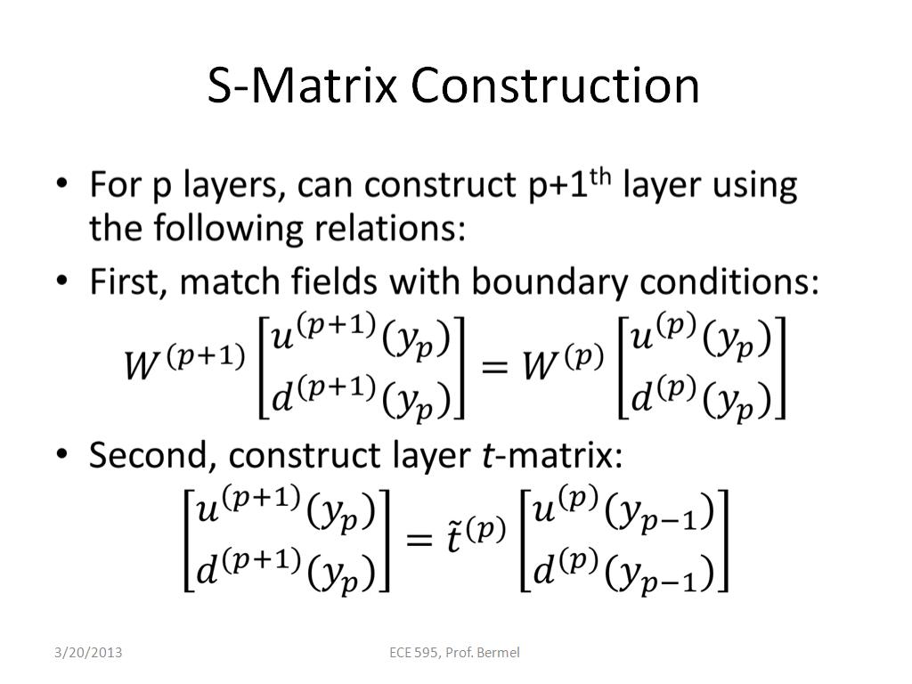 S-Matrix Construction