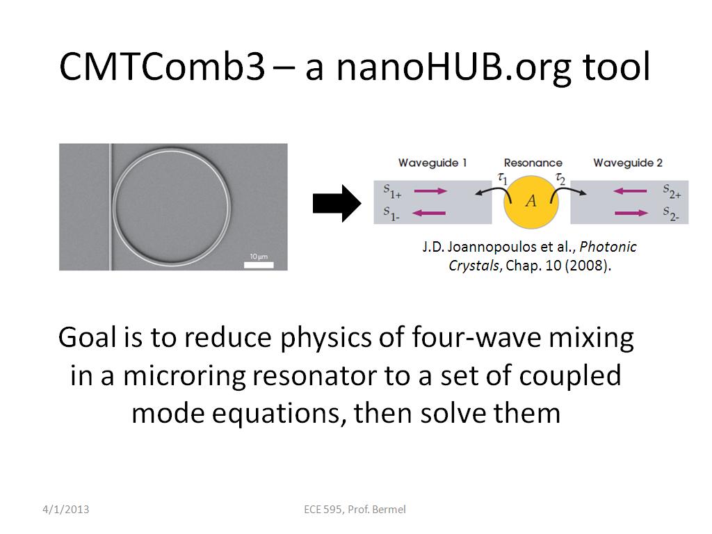 CMTComb3 – a nanoHUB.org tool