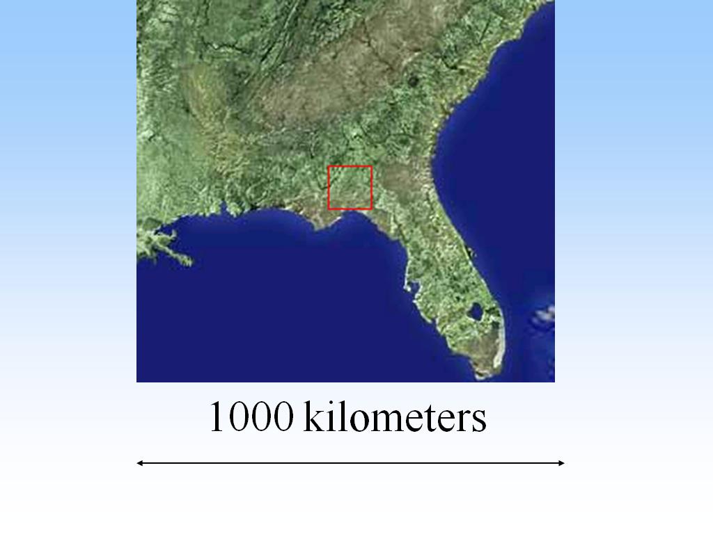 1000 kilometers