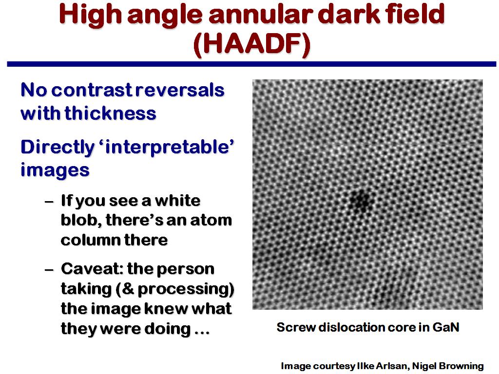 High angle annular dark field (HAADF)