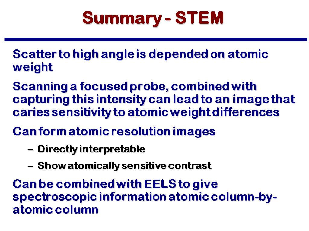 Summary - STEM
