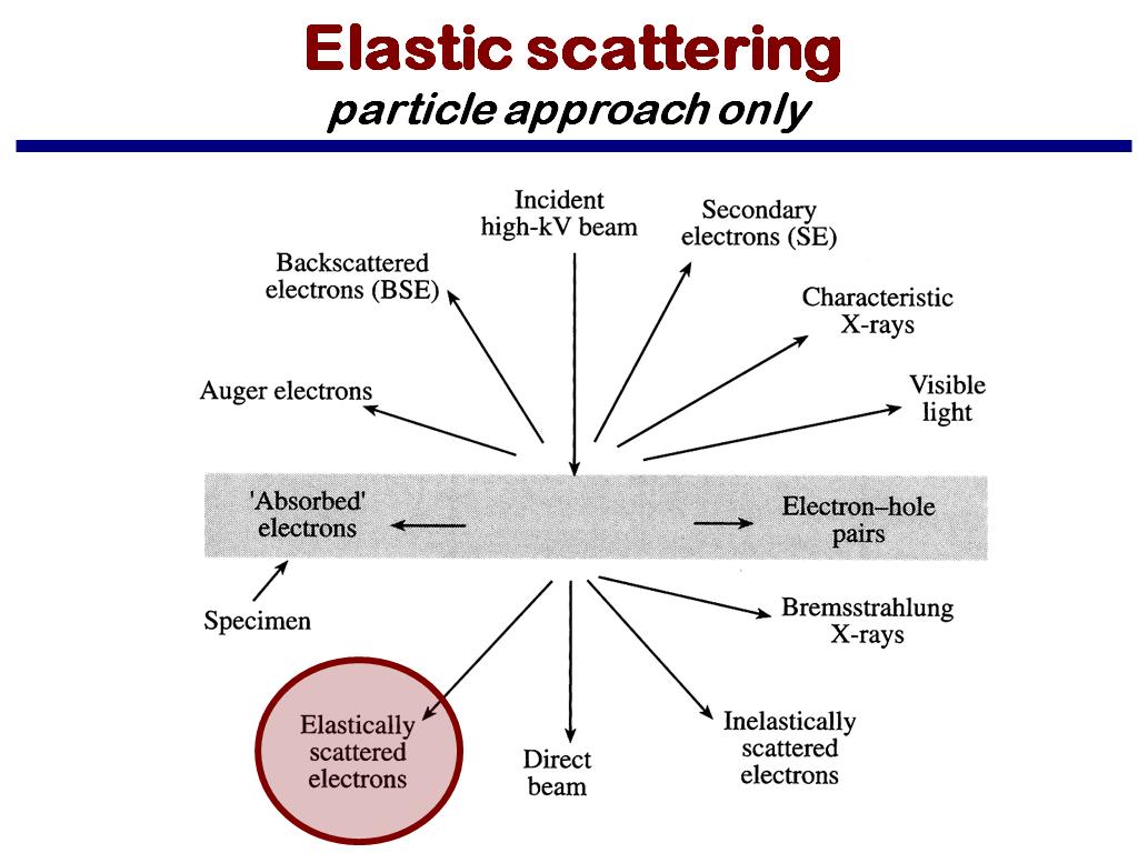 Elastic scattering particle approach only